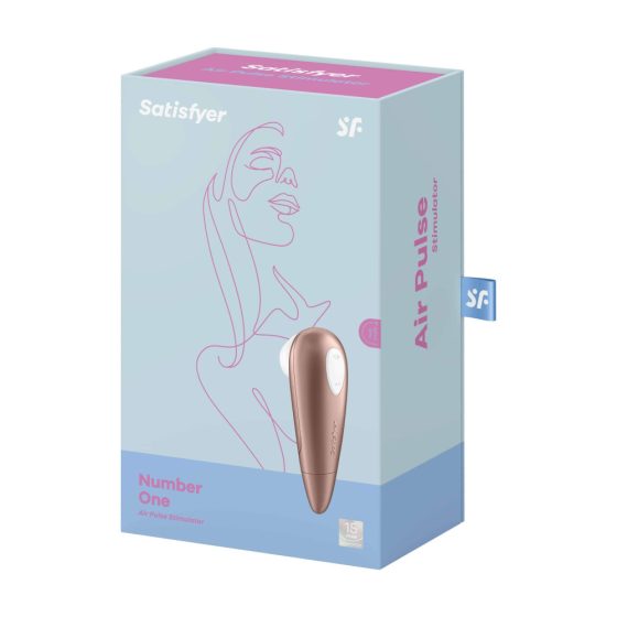 Satisfyer 1 Number One - stimolatore clitorideo impermeabile (marrone)