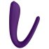Satisfyer Double Classic - vibratore per coppie impermeabile (viola)