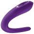Satisfyer Double Classic - vibratore per coppie impermeabile (viola)
