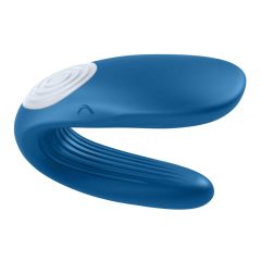 Satisfyer Doppia Balena - vibratore di coppia bimotore (blu)