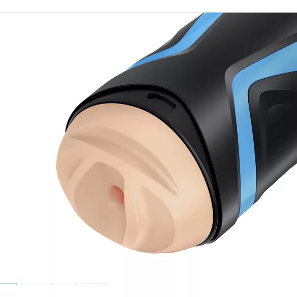 Satisfyer Men One - masturbatore succhiante - silicone blu nero