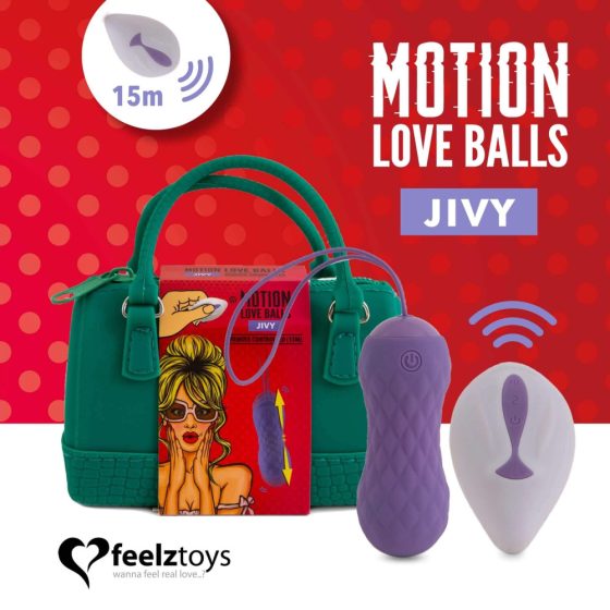 FEELZTOYS Jivy - Uovo Vibrante Ricaricabile, Impermeabile con Funzione di Spinta e Telecomando Wireless (lilla)