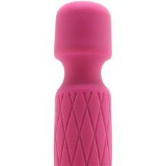   Bodywand Luxe - massaggiatore vibratore mini ricaricabile (rosa scuro)