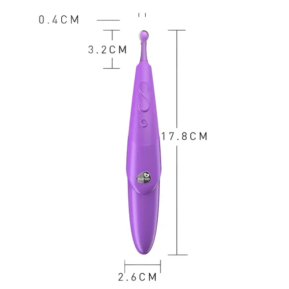 Zumio Soft - vibratore clitoride ricaricabile - silicone viola