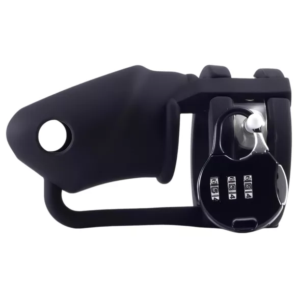 LOCK A WILLY - gabbia pene con lucchetto - silicone nero