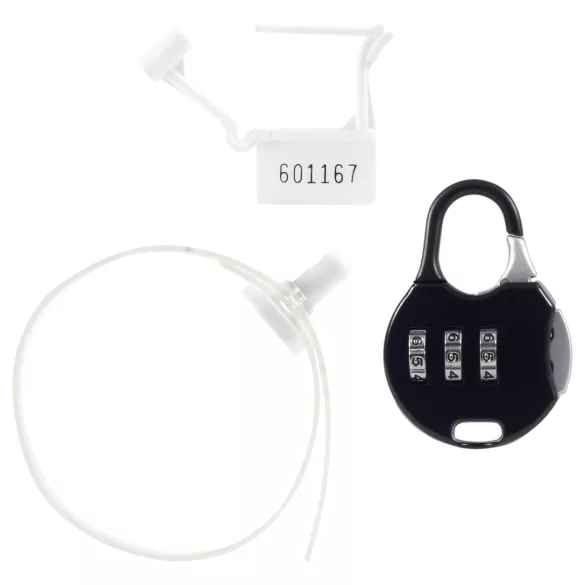 LOCK A WILLY - gabbia pene con lucchetto - silicone nero