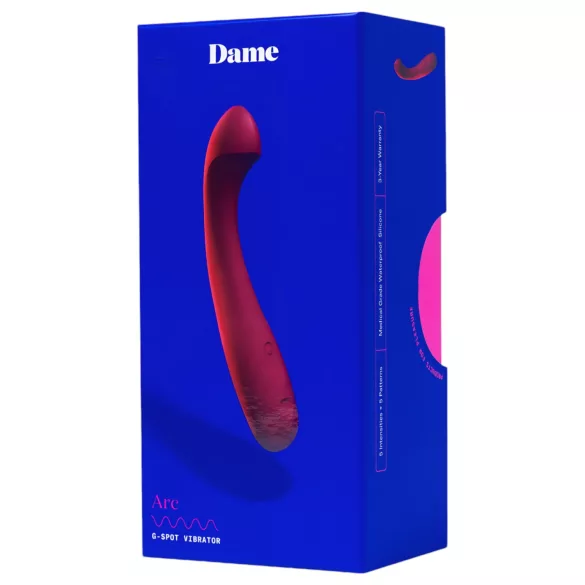 Dame Arc - vibratore punto G ricaricabile - silicone rosa