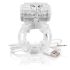 Screaming O - anello vibrante ricaricabile con stelle (trasparente)