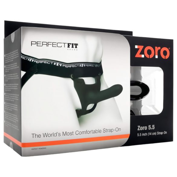Perfect Fit ZORO 5.5 - dildo indossabile (14 cm) - nero