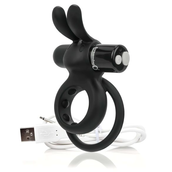 The Screaming O - anello vibrante nero ricaricabile