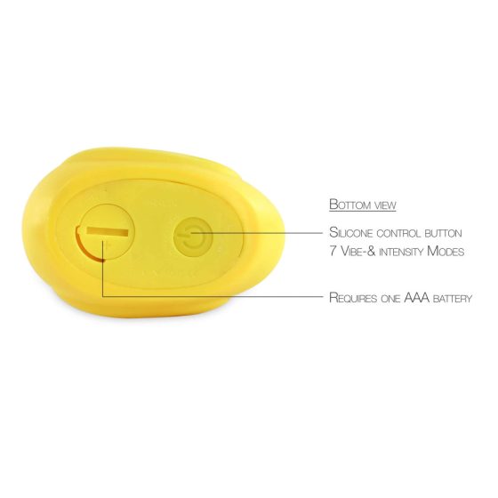 Anatroccolo Classico 2.0 - vibratore per clitoride impermeabile a forma di papera (giallo)