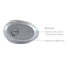   Anatroccolo Paris 2.0 - vibratore per clitoride impermeabile con design elegante (argento)