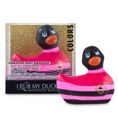   My Duckie Colors 2.0 - vibratore clitorideo impermeabile (nero-rosa)