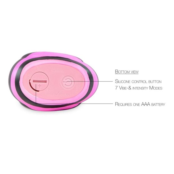Anatroccolo Vibrante Colorato 2.0 - Stimolatore Clitorideo Impermeabile (nero-rosa)