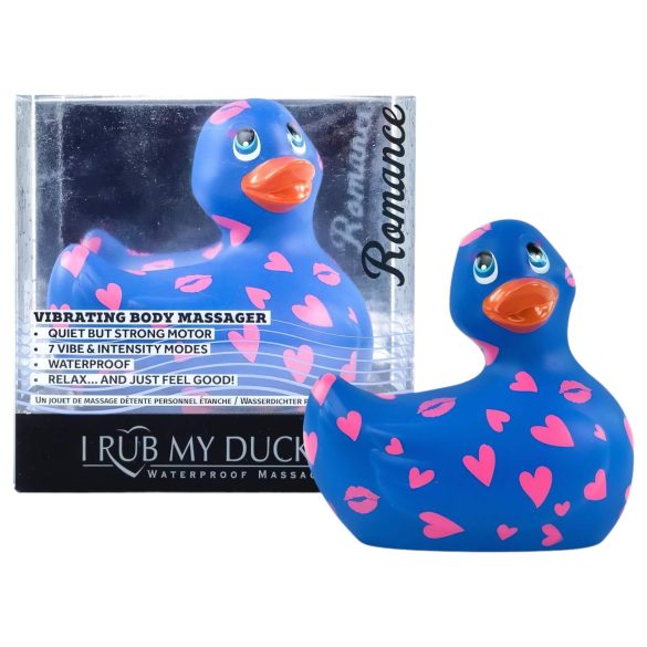 My Duckie Romance 2.0 - Vibratore impermeabile (blu-rosa)