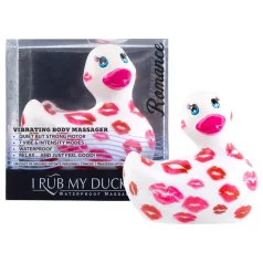   My Duckie Romance 2.0 - vibratore clitorideo impermeabile (bianco-rosa)