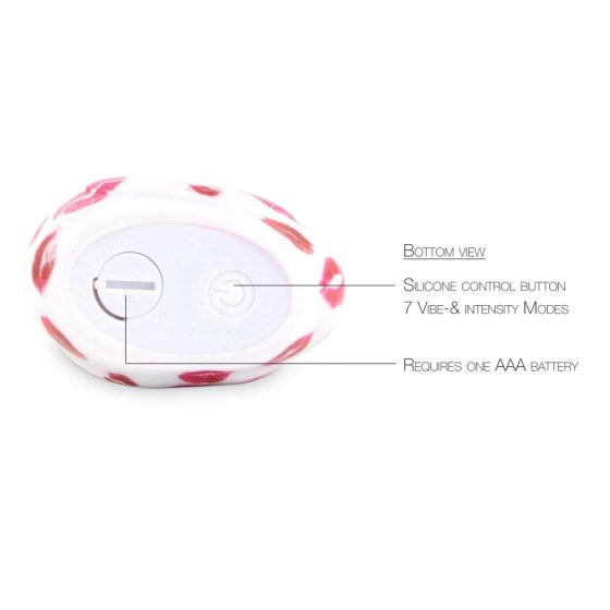 Anatroccolo del Piacere Baciato - Vibromassaggiatore Clitorideo Impermeabile (bianco-rosa)