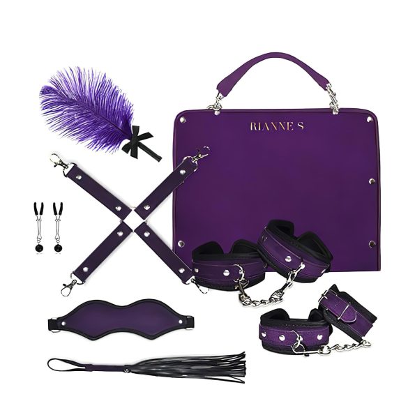 RS Soiree Kinky Me Softly - Set Bondage BDSM - viola (7 pezzi)
