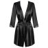 Vestaglia Satinia by Obsessive - Set di Lingerie in Raso (Nero) - L/XL