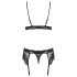 Obsessive 810-SEG-1 - completo intimo in pizzo (nero) - L/XL
