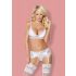Obsessive 810-SEG-2 - completo intimo in pizzo (bianco)