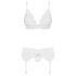 Obsessive 810-SEG-2 - completo intimo in pizzo (bianco)