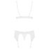 Obsessive 810-SEG-2 - completo intimo in pizzo (bianco)