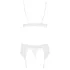 Obsessive - completo intimo pizzo bianco - set lingerie donna - L/XL