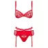 Obsessive - set lingerie donna - sexy - rosso
