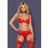 Obsessive - set lingerie donna - sexy - rosso - L/XL
