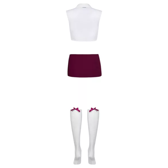 Obsessive - costume da studentessa sexy - set 5 pezzi