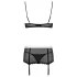 Obsessive Maidme - costume cameriera sexy 6 pezzi - travestimento donna - L/XL