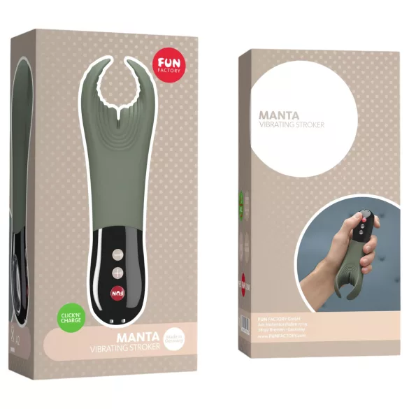 Fun Factory Manta - vibratore per il glande (verde-nero)