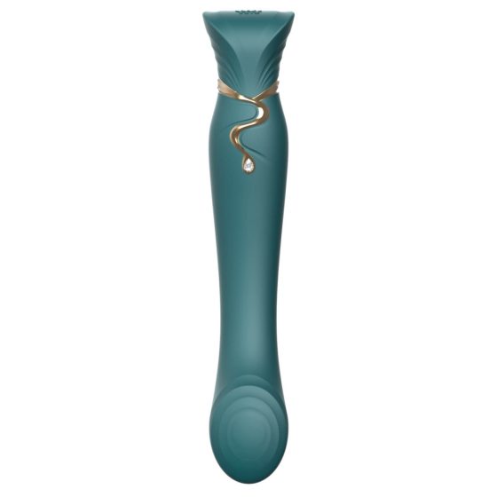 ZALO Regina - vibratore per punto G e clitoride con ricarica e onda pulsante (verde)