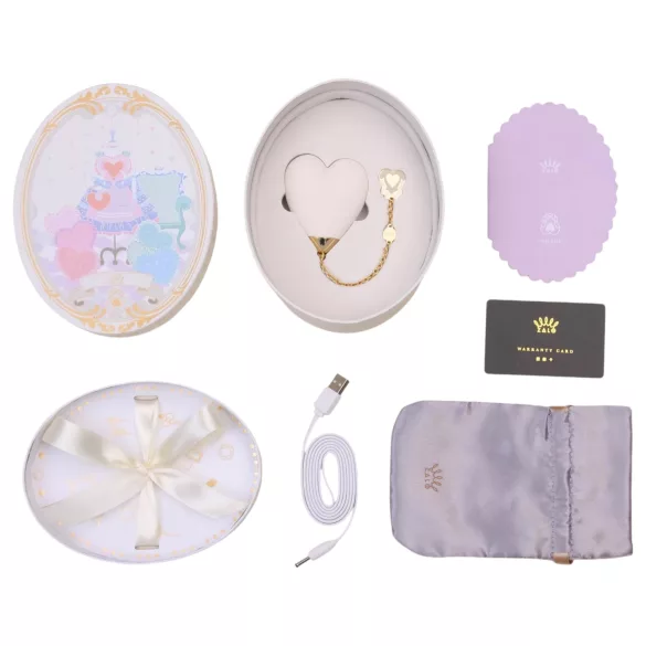 ZALO Baby Heart - vibratore clitorideo impermeabile intelligente (bianco)