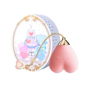 ZALO - Cuore di Bambino - Vibratore per clitoride impermeabile di lusso camuffato in una forma a cuore con rifiniture in oro 18 carati (rosa)