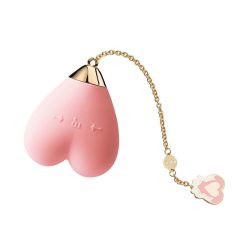   ZALO - Cuore di Bambino - Vibratore per clitoride impermeabile di lusso camuffato in una forma a cuore con rifiniture in oro 18 carati (rosa)