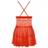 Obsessive - babydoll sexy in pizzo con perizoma - rosso - L/XL