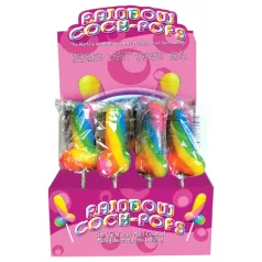   Rainbow Cock Pop - lecca-lecca a forma di pene (85 g) - gusto frutta