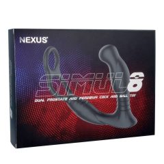   Anello Vibrante Nexus Simul8 con Dildo Anale e Batteria Ricaricabile (Nero)
