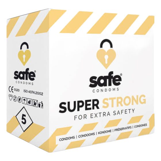 Preservativi SAFE Super Forti - extra resistenti (5 pezzi)