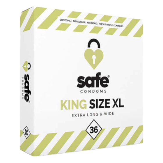 Preservativi SAFE King Size XL - extra grandi (36 pezzi)