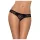 Obsessive Miamor - tanga donna aperta con strass - pizzo nero - XXL