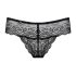 Obsessive Miamor - perizoma in pizzo con strass per donna (nero) - L/XL