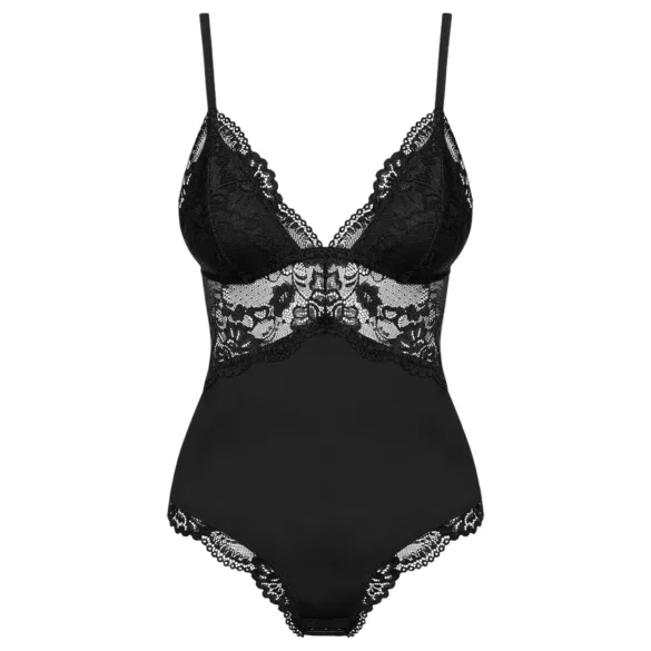 Obsessive - body in pizzo - nero - L/XL