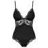 Obsessive - body in pizzo - nero - L/XL