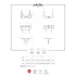 Obsessive Heartina - set di lingerie (nero) - L/XL