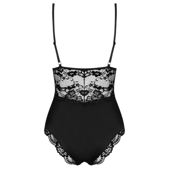 Obsessive - body in pizzo - nero - XXL