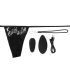 Screaming Panty - vibratore clitoride a batteria ricaricabile (nero)