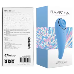   FEELZTOYS Femmegasm - vibratore clitoride 2in1 ricaricabile - blu